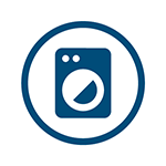 Icon with a 'washing machine' symbol